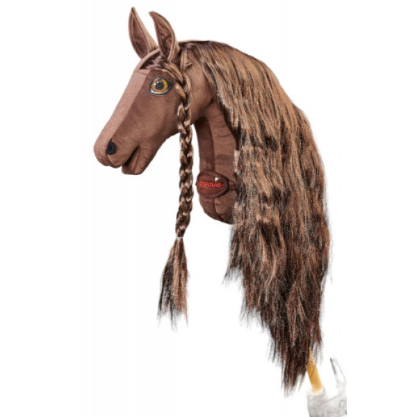 Плюшева іграшка конячка на паличці Hobby Horse Ponnie Chocolate A3