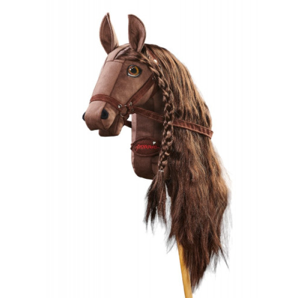 Плюшева іграшка конячка на паличці Hobby Horse Ponnie Chocolate A3