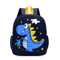 Дитячий рюкзак Evo-Kids Small Dino Black (арт. 2418-10 Black Dino) - тканина чорна / малюнок синій динозавр (коробок 1 шт.)