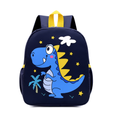Детский рюкзак Evo-Kids Small Dino Black (арт. 2418-10 Black Dino) - ткань черная / рисунок синий динозавр (коробок 1 шт.)