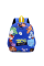 Детский рюкзак Evo-Kids Small Zoo Sport Blue (арт. 2418-10 Blue Zoo Sport) - ткань синяя / рисунок микс зверей (коробок 1 шт.)