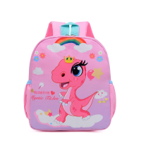 Детский рюкзак Evo-Kids Small Dino Pink (арт. 2418-10 Pink Dino) - ткань розовая / рисунок розовый динозавр (коробок 1 шт.)