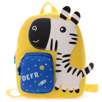 Дитячий рюкзак Evo-Kids Small Zebra Yellow (арт. 2418-12 Yellow Zebra) - тканина жовта / малюнок зебра (коробок 1 шт.)