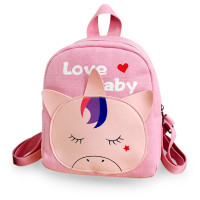 Детский рюкзак Evo-Kids Small Unicorn-2 Pink (арт. 2418-19 Pink Unicorn-2) - ткань розовая / рисунок единорог розовый (коробок 1 шт.)