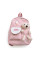 Детский рюкзак Evo-kids Small-Bear Pink (арт. 2418-1 Bear Pink) - ткань розовая / игрушка медведь (коробок 1 шт.)