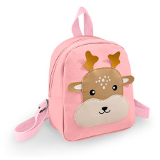 Дитячий рюкзак Evo-Kids Small Deer Pink (арт. 2418-20 Pink Deer) - рожева тканина / малюнок олень (коробок 1 шт.)