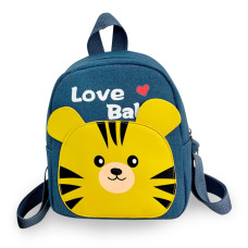 Детский рюкзак Evo-Kids Small Tiger Blue (арт. 2418-21 Blue Tiger) - ткань синяя / рисунок тигр (коробок 1 шт.)