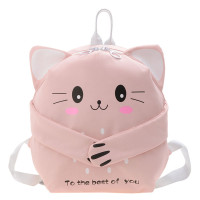 Дитячий рюкзак Evo-Kids Small Cat Pink (арт. 2418-23 Pink Cat) - рожева тканина / малюнок кіт (коробок 1 шт.)