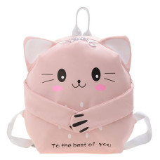 Детский рюкзак Evo-Kids Small Cat Pink (арт. 2418-23 Pink Cat) - ткань розовая / рисунок кот (коробок 1 шт.)
