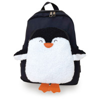 Дитячий рюкзак Evo-kids Small-Pinguin Black (арт. 2418-3-Black-pinguin) - тканина чорна / малюнок пінгвін (коробок 1 шт.)