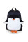 Детский рюкзак Evo-kids Small-Pinguin Black (арт. 2418-3-Black-pinguin) - ткань черная / рисунок пингвин
