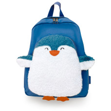 Детский рюкзак Evo-kids Small-Pinguin Blue (арт. 2418-3-Blue -pinguin) - ткань голубая / рисунок пингвин