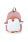 Детский рюкзак Evo-kids Small-Pinguin Pink (арт. 2418-3-Pink- pinguin) - ткань розовая / рисунок пингвин