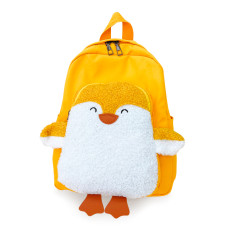 Детский рюкзак Evo-kids Small-Pinguin Yellow (арт. 2418-3-Yellow- pinguin) - ткань желтая / рисунок пингвин