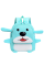 Детский рюкзак Evo-kids Small-Dog Blue (арт.2418-5-Blue-dog) - ткань светло-голубая / рисунок собака (коробок 1 шт.)