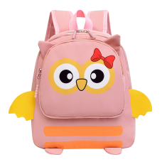 Детский рюкзак Evo-kids Small-Owl Pink (арт.2418-5-Pink-Owl) - ткань розовая / рисунок сова (коробок 1 шт.)