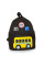 Дитячий наплічник Evo-Kids Small Bus Black (арт. 2418-7 Black Bus) - тканина чорна / малюнок автобус (коробок 1 шт.)