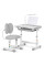 Комплект мебели Evo-Kids (стол+стул+полка+лампа) BD-20 G - столешница белая / цвет пластика серый (коробок-1 шт.)