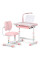 Комплект мебели Evo-Kids (стол+стул+полка+лампа) BD-20 PN - столешница белая / цвет пластика розовый (коробок-1 шт.)