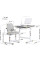 Комплект мебели Evo-kids (стол+стул+полка+лампа) BD-23 G - столешница белая / цвет пластика серый (коробок-1 шт.)