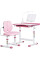 Комплект мебели Evo-kids (стол+стул+полка+лампа) BD-23 PN - столешница белая / цвет пластика розовый (коробок-1 шт.)