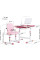 Комплект мебели Evo-kids (стол+стул+полка+лампа) BD-23 PN - столешница белая / цвет пластика розовый (коробок-1 шт.)