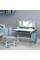 Комплект мебели  Evo-Kids (стол+стул+полка+лампа) BD-24 Blue (арт. BD-24 BL) - столешница белая / цвет пластика голубой (коробок-1 шт.)