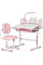Комплект мебели Evo-Kids (стол+стул+полка+лампа) BD-24 Pink (арт. BD-24 PN) - столешница белая / цвет пластика розовый (коробок-1 шт.)