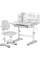 Комплект мебели (стол + стульчик + полка) Evo-kids BD-28 Panda Grey (арт. BD-28 G) - столешница белая / цвет пластика серый (коробок-1 шт.)