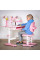 Комплект мебели (стол + стульчик + полка) Evo-kids BD-28 Panda Pink (арт. BD-28 PN) - столешница белая / цвет пластика розовый (коробок-1 шт.)