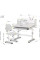Комплект мебели (стол + стульчик + полка) Evo-kids BD-29 Panda XL Grey (арт. BD-29 G) - столешница белая / цвет пластика серый (коробок-1 шт.)