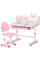 Комплект мебели (стол + стульчик + полка) Evo-kids BD-29 Panda XL Pink (арт. BD-29 PN) - столешница белая / цвет пластика розовый (коробок-1 шт.)