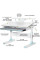 Детский стол Mealux Edmonton Multicolor BL с полкой S50 (арт. BD-610 W/MC + BL + S50 WG) - столешница белая / накладки серые и голубые (коробок-3 шт.)