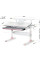 Детский стол Mealux Edmonton Multicolor PN с полкой S50 (арт. BD-610 W/MC + PN + S50 WG) - столешница белая / накладки серые и розовые (коробок-3 шт.)