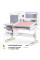 Дитячий стіл Mealux Winnipeg Multicolor Plus WG Pink (арт. BD-630 WG + PN з тумбою) - стільниця біла / накладки на ніжках рожеві (коробок-2 шт.)