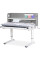 Детский стол Mealux Denver Plus Grey (арт.BD-660 G Plus)- столешница белая / накладки серые (коробок-1 шт.)