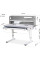 Детский стол Mealux Denver Plus Grey (арт.BD-660 G Plus)- столешница белая / накладки серые (коробок-1 шт.)