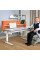 Детский стол Mealux Denver Plus Orange (арт.BD-660 OR Plus) - столешница белая / накладки оранжевые (коробок-1 шт.)