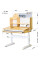 Детский стол Mealux Timberdesk S (арт. BD-685 Wood S) - столешница дерево / ножки белые (коробок 1 шт.)
