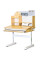 Детский стол Mealux Timberdesk S (арт. BD-685 Wood S) - столешница дерево / ножки белые (коробок 1 шт.)