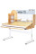 Детский стол Mealux Timberdesk L (арт. BD-690 Wood L) - столешница дерево / ножки белые (коробок 2 шт.)