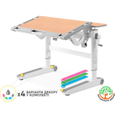 Детский стол Mealux Ergowood M Multicolor MG (арт. BD-800 MG/MC) - cтолешница клен / накладки на ножках серые (коробок-2 шт.)