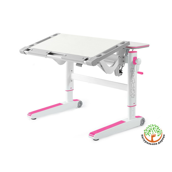 Детский стол Mealux Ergowood M Multicolor TG  (арт. BD-800 TG/MC) - cтолешница береза / накладки на ножках серые (коробок-2 шт.)
