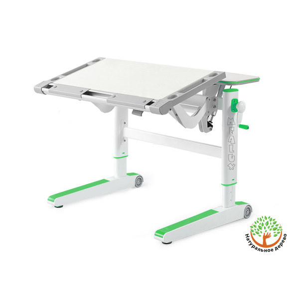 Детский стол Mealux Ergowood M Multicolor TG  (арт. BD-800 TG/MC) - cтолешница береза / накладки на ножках серые (коробок-2 шт.)