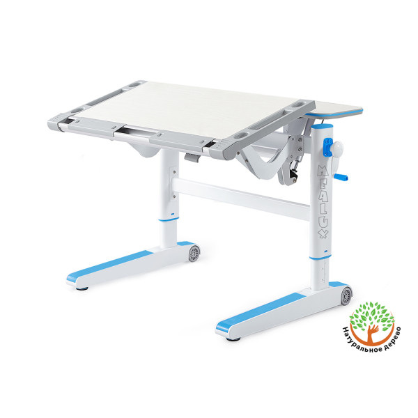 Детский стол Mealux Ergowood M Multicolor TG  (арт. BD-800 TG/MC) - cтолешница береза / накладки на ножках серые (коробок-2 шт.)