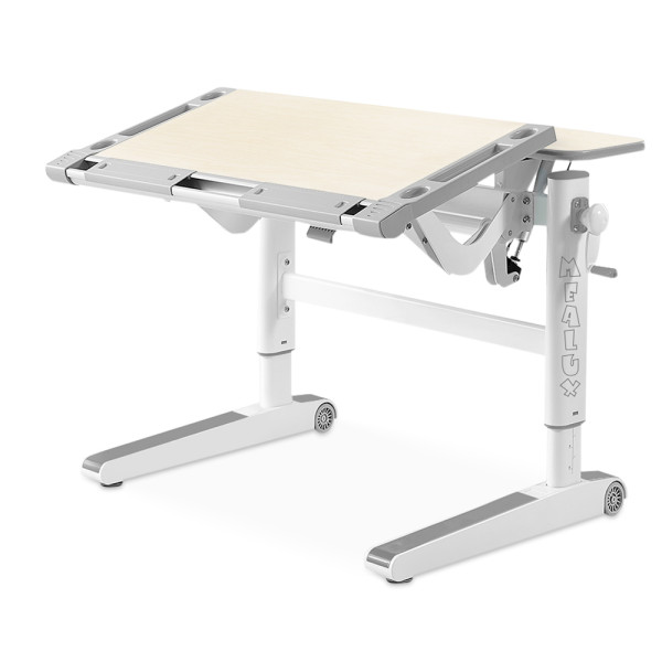 Детский стол Mealux Ergowood L Multicolor TG (арт. BD-810 TG/MC) - столешница  береза / накладки на ножках серые (коробок-2 шт.)