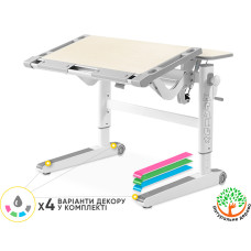Детский стол Mealux Ergowood L Multicolor TG (арт. BD-810 TG/MC) - столешница  береза / накладки на ножках серые (коробок-2 шт.)