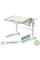Детский стол Mealux Ergowood L Multicolor TG (арт. BD-810 TG/MC) - столешница  береза / накладки на ножках серые (коробок-2 шт.)