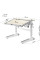 Детский стол Mealux Ergowood L Multicolor TG Energy (арт. BD-810 TG/MC Energy) - столешница береза / накладки на ножках серые (коробок-2 шт.)
