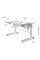 Детский стол Mealux Kingwood Multicolor W (арт. BD-820 W/MC) - столешница белая / накладки на ножках серые (коробок-2 шт.)